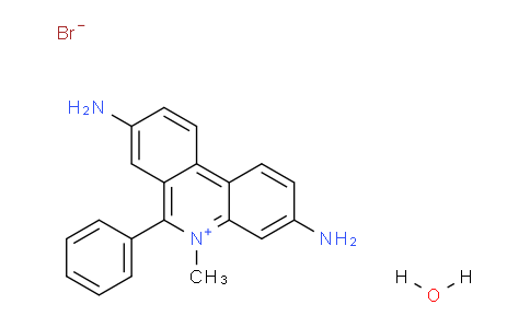CAS No. 37889-60-4, 3,8-Diamino-5-methyl-6-phenylphenanthridin-5-ium bromide hydrate