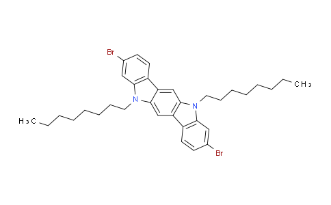 CAS No. 951307-27-0, 3,9-Dibromo-5,11-dioctyl-5,11-dihydroindolo[3,2-b]carbazole