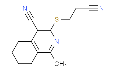 CAS No. 1412223-15-4, 3-((2-Cyanoethyl)thio)-1-methyl-5,6,7,8-tetrahydroisoquinoline-4-carbonitrile