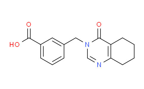 CAS No. 1710293-19-8, 3-((4-Oxo-5,6,7,8-tetrahydroquinazolin-3(4H)-yl)methyl)benzoic acid