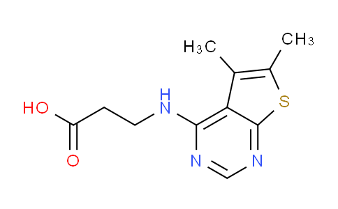 CAS No. 690688-63-2, 3-((5,6-Dimethylthieno[2,3-d]pyrimidin-4-yl)amino)propanoic acid