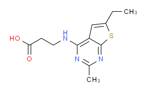CAS No. 723744-33-0, 3-((6-Ethyl-2-methylthieno[2,3-d]pyrimidin-4-yl)amino)propanoic acid