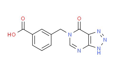 CAS No. 1707594-84-0, 3-((7-Oxo-3H-[1,2,3]triazolo[4,5-d]pyrimidin-6(7H)-yl)methyl)benzoic acid