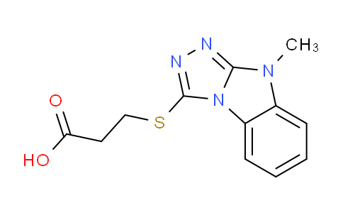 CAS No. 728884-17-1, 3-((9-Methyl-9H-benzo[4,5]imidazo[2,1-c][1,2,4]triazol-3-yl)thio)propanoic acid