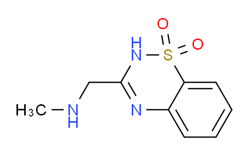 CAS No. 807283-74-5, 3-((Methylamino)methyl)-2H-benzo[e][1,2,4]thiadiazine 1,1-dioxide