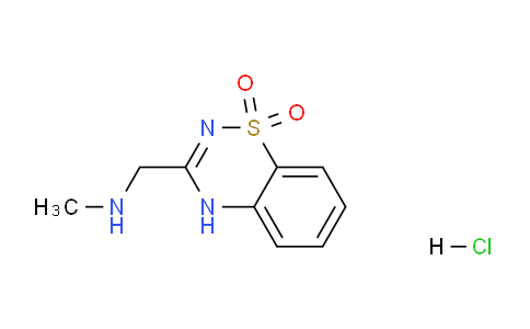 CAS No. 112843-81-9, 3-((Methylamino)methyl)-4H-benzo[e][1,2,4]thiadiazine 1,1-dioxide hydrochloride