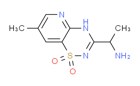 CAS No. 1956325-53-3, 3-(1-Aminoethyl)-7-methyl-4H-pyrido[2,3-e][1,2,4]thiadiazine 1,1-dioxide