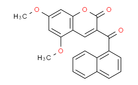 CAS No. 86548-40-5, 3-(1-Naphthoyl)-5,7-dimethoxy-2H-chromen-2-one