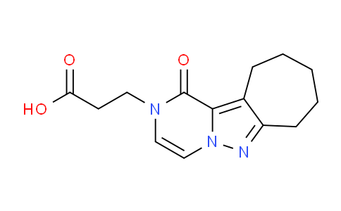 CAS No. 1708288-21-4, 3-(1-Oxo-8,9,10,11-tetrahydro-1H-cyclohepta[3,4]pyrazolo[1,5-a]pyrazin-2(7H)-yl)propanoic acid