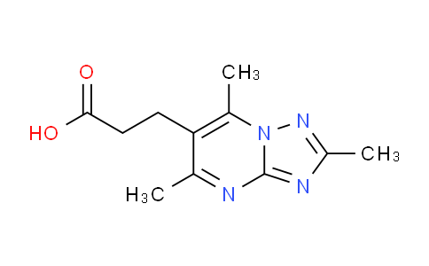 CAS No. 878441-49-7, 3-(2,5,7-Trimethyl-[1,2,4]triazolo[1,5-a]pyrimidin-6-yl)propanoic acid
