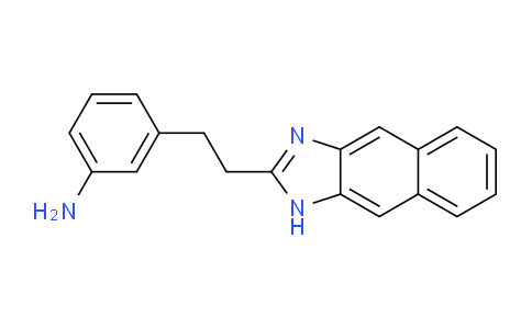 CAS No. 842957-75-9, 3-(2-(1H-Naphtho[2,3-d]imidazol-2-yl)ethyl)aniline