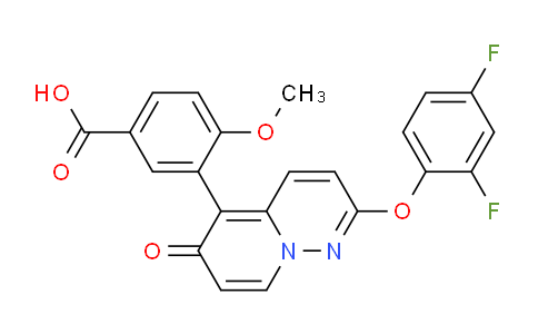 MC673698 | 940891-82-7 | 3-(2-(2,4-Difluorophenoxy)-6-oxo-6H-pyrido[1,2-b]pyridazin-5-yl)-4-methoxybenzoic acid
