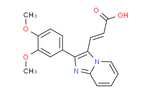 CAS No. 727652-22-4, 3-(2-(3,4-Dimethoxyphenyl)imidazo[1,2-a]pyridin-3-yl)acrylic acid