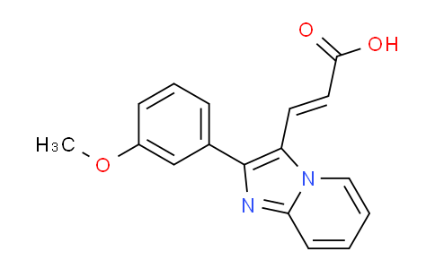 CAS No. 727652-21-3, 3-(2-(3-Methoxyphenyl)imidazo[1,2-a]pyridin-3-yl)acrylic acid