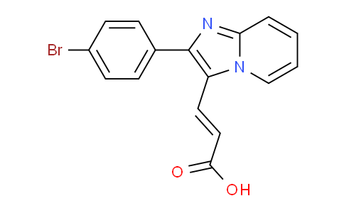 CAS No. 824413-88-9, 3-(2-(4-Bromophenyl)imidazo[1,2-a]pyridin-3-yl)acrylic acid