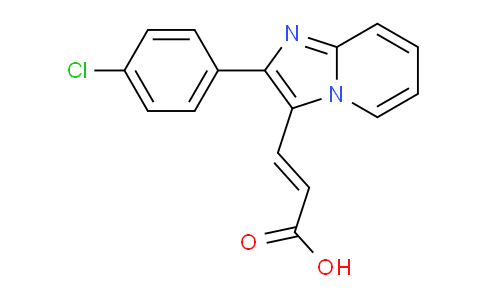 CAS No. 817172-46-6, 3-(2-(4-Chlorophenyl)imidazo[1,2-a]pyridin-3-yl)acrylic acid