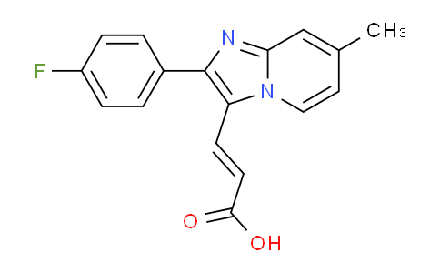 MC673711 | 727652-29-1 | 3-(2-(4-Fluorophenyl)-7-methylimidazo[1,2-a]pyridin-3-yl)acrylic acid