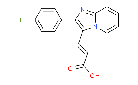 CAS No. 824413-74-3, 3-(2-(4-Fluorophenyl)imidazo[1,2-a]pyridin-3-yl)acrylic acid