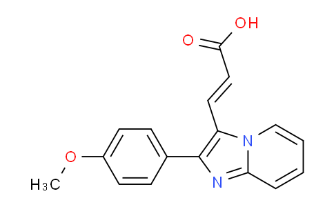 CAS No. 681260-13-9, 3-(2-(4-Methoxyphenyl)imidazo[1,2-a]pyridin-3-yl)acrylic acid