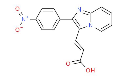 CAS No. 820245-79-2, 3-(2-(4-Nitrophenyl)imidazo[1,2-a]pyridin-3-yl)acrylic acid