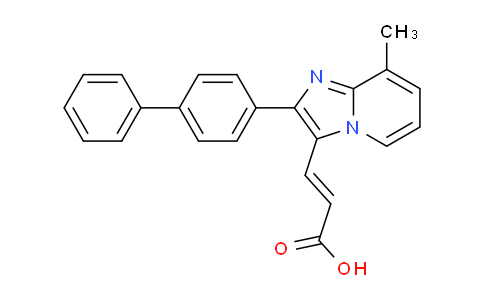 CAS No. 727652-40-6, 3-(2-([1,1'-Biphenyl]-4-yl)-8-methylimidazo[1,2-a]pyridin-3-yl)acrylic acid