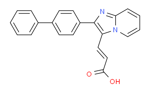 CAS No. 727652-23-5, 3-(2-([1,1'-biphenyl]-4-yl)imidazo[1,2-a]pyridin-3-yl)acrylic acid