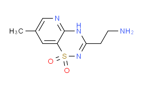 CAS No. 1956377-67-5, 3-(2-Aminoethyl)-7-methyl-4H-pyrido[2,3-e][1,2,4]thiadiazine 1,1-dioxide