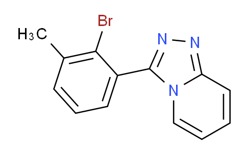 CAS No. 1319196-83-2, 3-(2-Bromo-3-methylphenyl)-[1,2,4]triazolo[4,3-a]pyridine