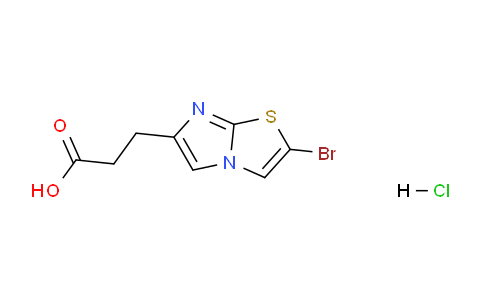 CAS No. 1187830-80-3, 3-(2-Bromoimidazo[2,1-b]thiazol-6-yl)propanoic acid hydrochloride