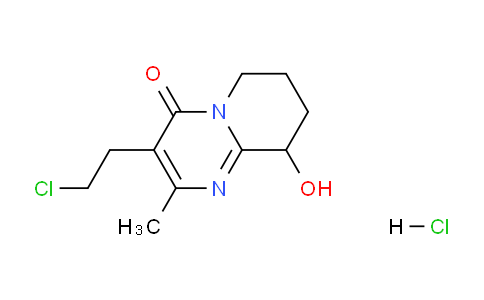 CAS No. 849727-63-5, 3-(2-Chloroethyl)-9-hydroxy-2-methyl-6,7,8,9-tetrahydro-4H-pyrido[1,2-a]pyrimidin-4-one hydrochloride