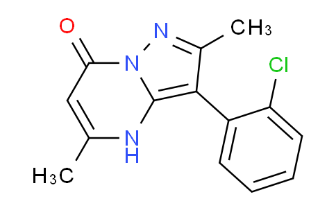 CAS No. 214416-32-7, 3-(2-Chlorophenyl)-2,5-dimethylpyrazolo[1,5-a]pyrimidin-7(4H)-one