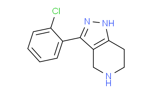 CAS No. 1177490-17-3, 3-(2-Chlorophenyl)-4,5,6,7-tetrahydro-1H-pyrazolo[4,3-c]pyridine