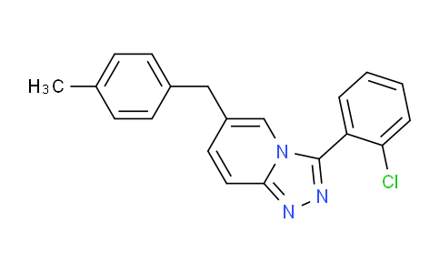 CAS No. 745827-04-7, 3-(2-Chlorophenyl)-6-(4-methylbenzyl)-[1,2,4]triazolo[4,3-a]pyridine
