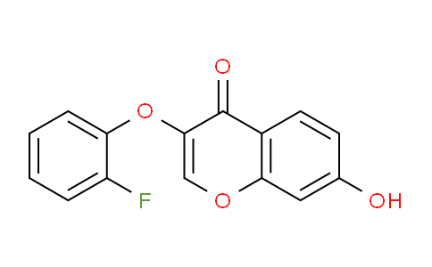 CAS No. 137374-74-4, 3-(2-Fluorophenoxy)-7-hydroxy-4H-chromen-4-one