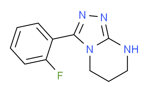 CAS No. 1448854-89-4, 3-(2-Fluorophenyl)-5,6,7,8-tetrahydro-[1,2,4]triazolo[4,3-a]pyrimidine