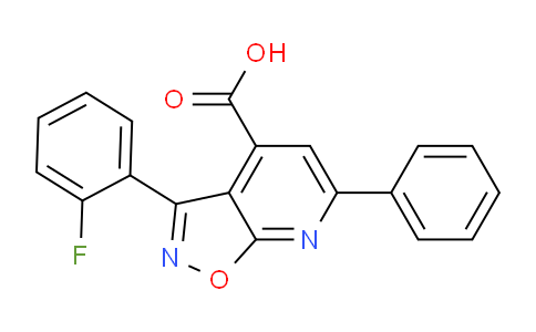 CAS No. 1018143-92-4, 3-(2-Fluorophenyl)-6-phenylisoxazolo[5,4-b]pyridine-4-carboxylic acid