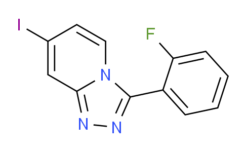 CAS No. 1057393-56-2, 3-(2-Fluorophenyl)-7-iodo-[1,2,4]triazolo[4,3-a]pyridine