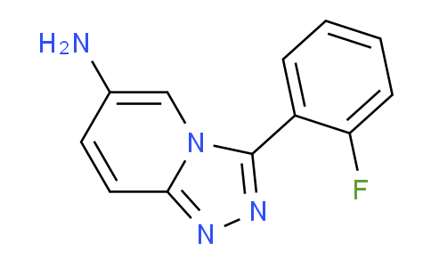 CAS No. 1082594-16-8, 3-(2-Fluorophenyl)-[1,2,4]triazolo[4,3-a]pyridin-6-amine