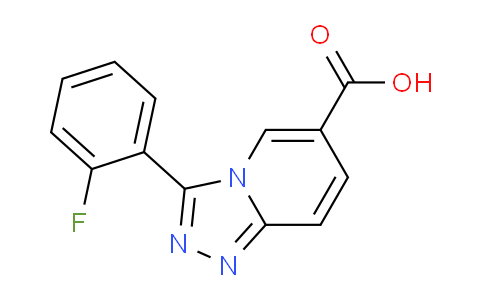 CAS No. 1272120-70-3, 3-(2-Fluorophenyl)-[1,2,4]triazolo[4,3-a]pyridine-6-carboxylic acid