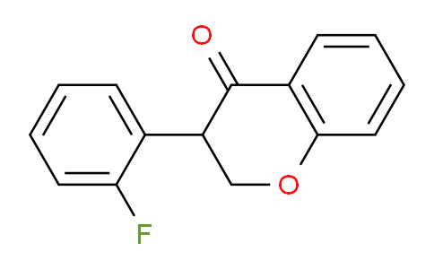 CAS No. 1143863-66-4, 3-(2-Fluorophenyl)chroman-4-one