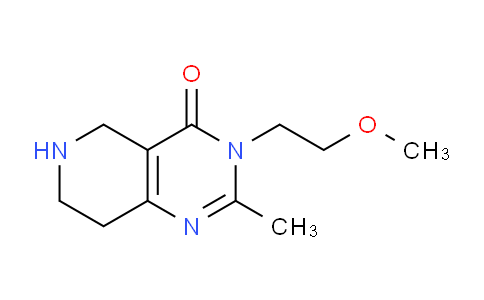 CAS No. 1710674-63-7, 3-(2-Methoxyethyl)-2-methyl-5,6,7,8-tetrahydropyrido[4,3-d]pyrimidin-4(3H)-one
