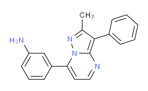 CAS No. 932240-90-9, 3-(2-Methyl-3-phenylpyrazolo[1,5-a]pyrimidin-7-yl)aniline