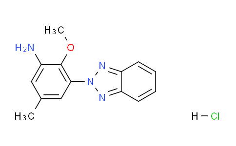 CAS No. 869952-79-4, 3-(2H-Benzo[d][1,2,3]triazol-2-yl)-2-methoxy-5-methylaniline hydrochloride