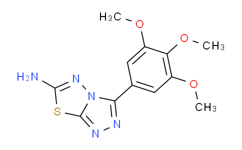 CAS No. 880363-74-6, 3-(3,4,5-Trimethoxyphenyl)-[1,2,4]triazolo[3,4-b][1,3,4]thiadiazol-6-amine