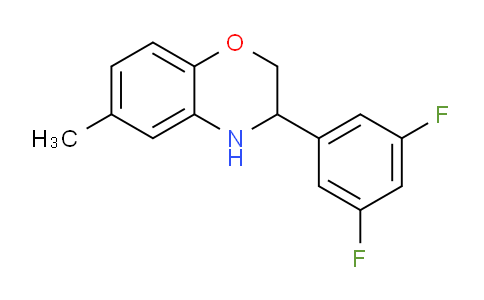 CAS No. 1710834-05-1, 3-(3,5-Difluorophenyl)-6-methyl-3,4-dihydro-2H-benzo[b][1,4]oxazine