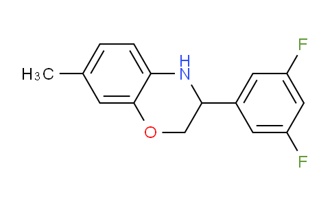CAS No. 1707605-41-1, 3-(3,5-Difluorophenyl)-7-methyl-3,4-dihydro-2H-benzo[b][1,4]oxazine