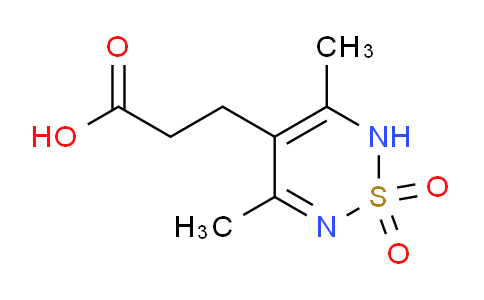 CAS No. 871548-26-4, 3-(3,5-Dimethyl-1,1-dioxido-2H-1,2,6-thiadiazin-4-yl)propanoic acid