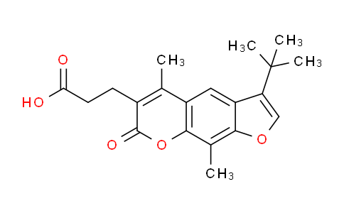 CAS No. 777857-44-0, 3-(3-(tert-Butyl)-5,9-dimethyl-7-oxo-7H-furo[3,2-g]chromen-6-yl)propanoic acid