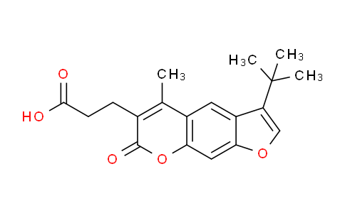 CAS No. 777857-43-9, 3-(3-(tert-Butyl)-5-methyl-7-oxo-7H-furo[3,2-g]chromen-6-yl)propanoic acid