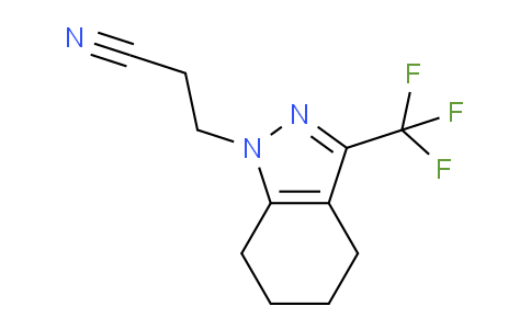 CAS No. 937601-61-1, 3-(3-(Trifluoromethyl)-4,5,6,7-tetrahydro-1H-indazol-1-yl)propanenitrile